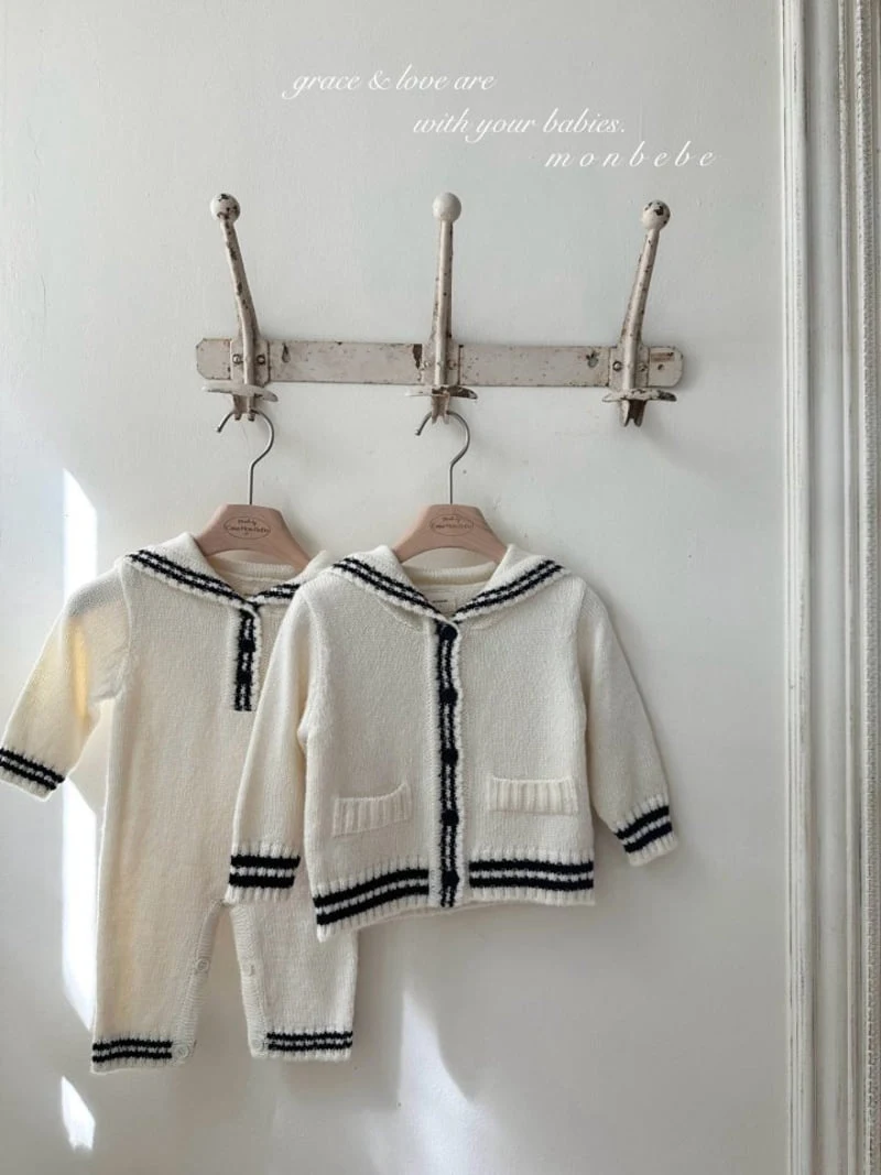 Monbebe - Korean Children Fashion - #designkidswear - Knit Sailor Cardigan - 3