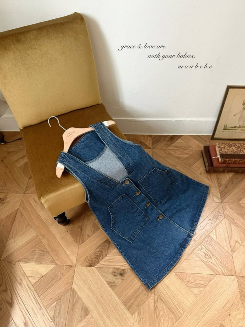 Monbebe - Korean Women Fashion - #womensfashion - Icon Denim Adult Dress