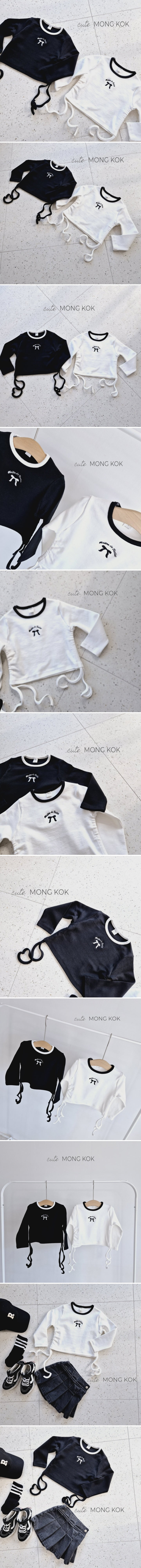 Mong Kok - Korean Children Fashion - #littlefashionista - Ribbon Embroidery Tee