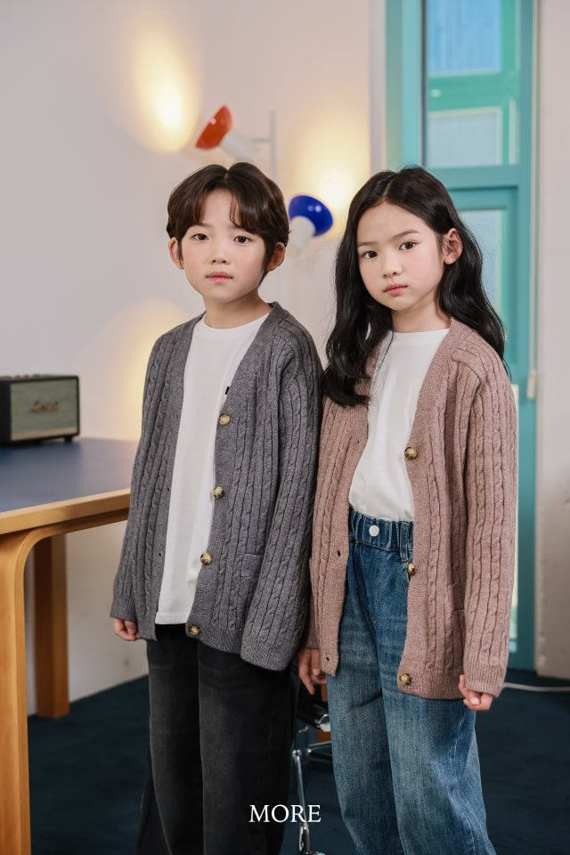 More - Korean Children Fashion - #Kfashion4kids - Pocket Cable Cardigan - 5