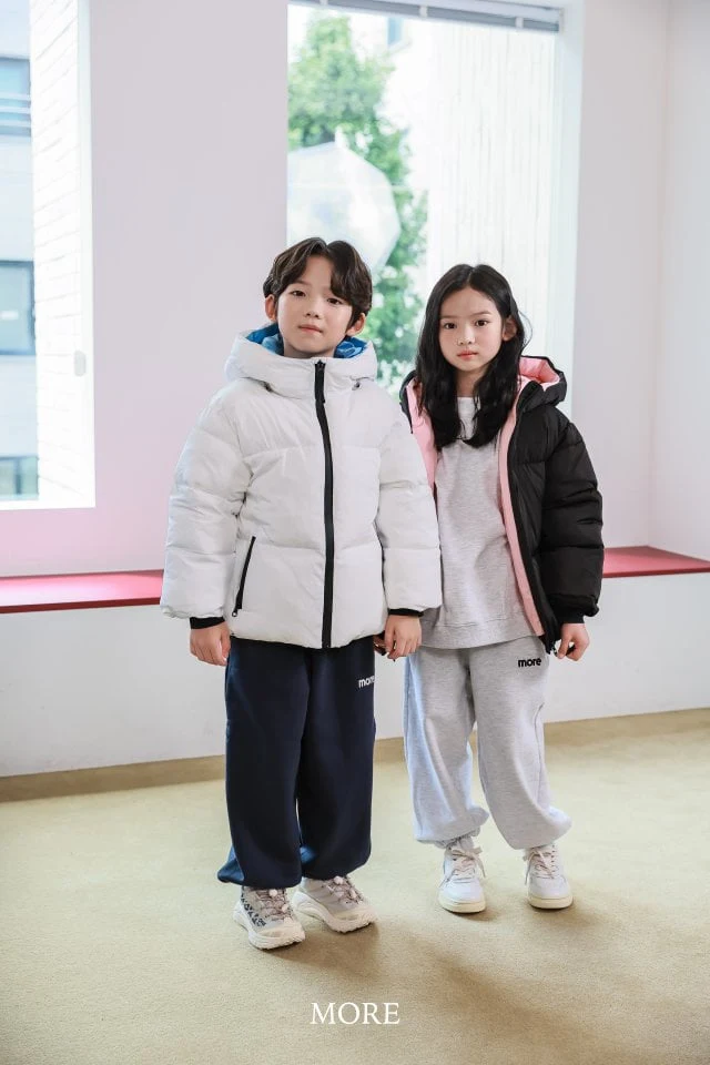 More - Korean Children Fashion - #childofig - Colored Hood Padding Jumper - 4