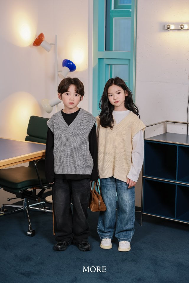 More - Korean Children Fashion - #discoveringself - Daily Wide Denim Pants - 8