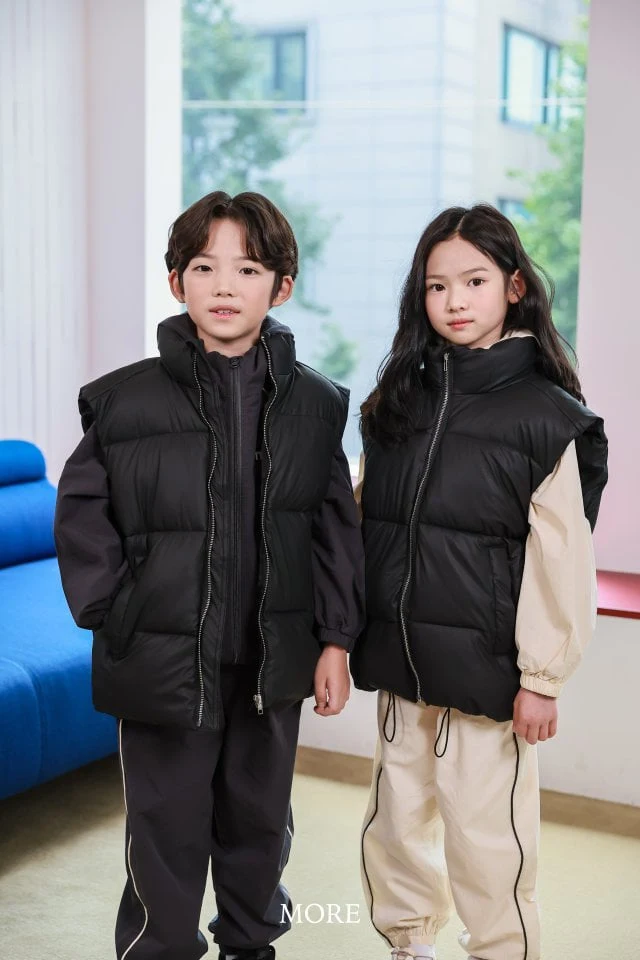 More - Korean Children Fashion - #minifashionista - P Padding Vest - 4