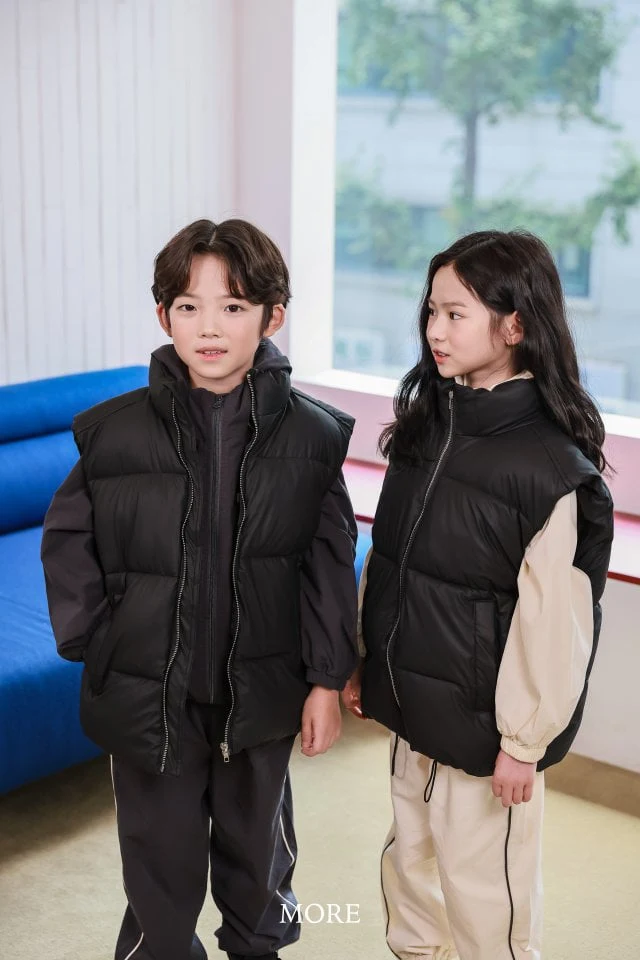 More - Korean Children Fashion - #todddlerfashion - P Padding Vest - 5