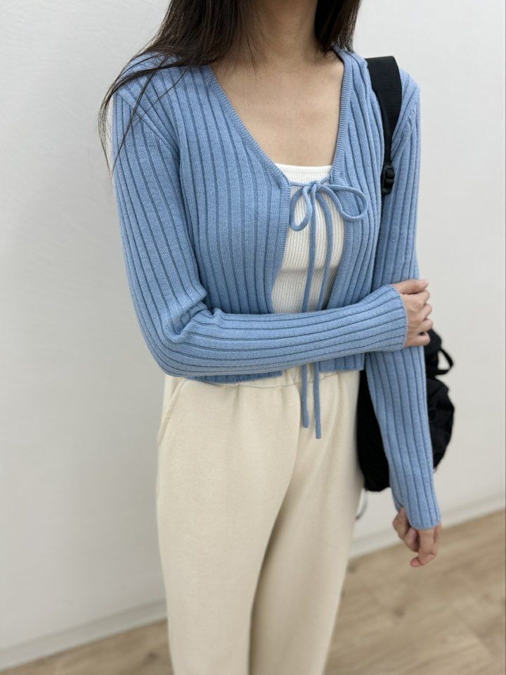 Most - Korean Women Fashion - #momslook - Rose Rib Cardigan - 6