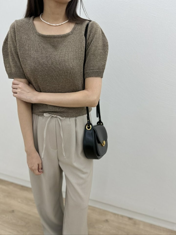 Most - Korean Women Fashion - #momslook - Cash Square Knit Top - 2