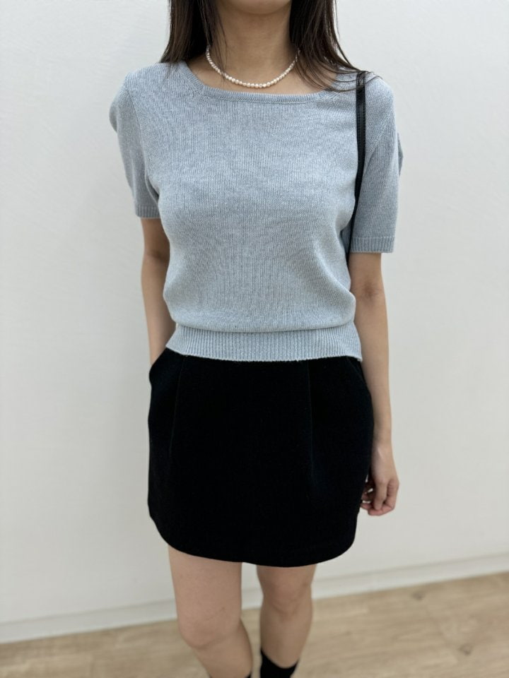 Most - Korean Women Fashion - #momslook - Cash Square Knit Top - 6