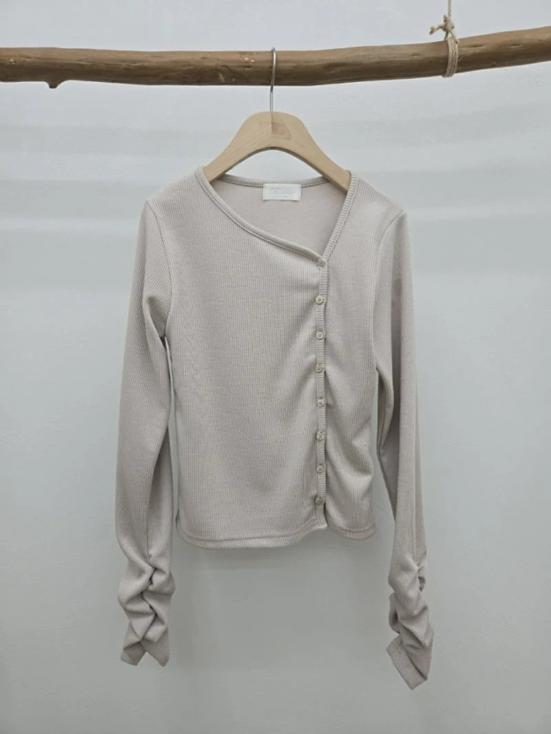 Most - Korean Women Fashion - #momslook - Sleeve Shirring Cardigan - 3