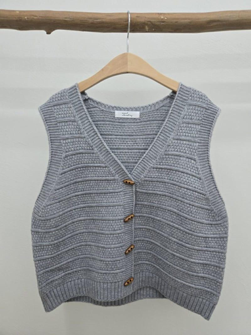 Most - Korean Women Fashion - #womensfashion - Wood Vest - 4