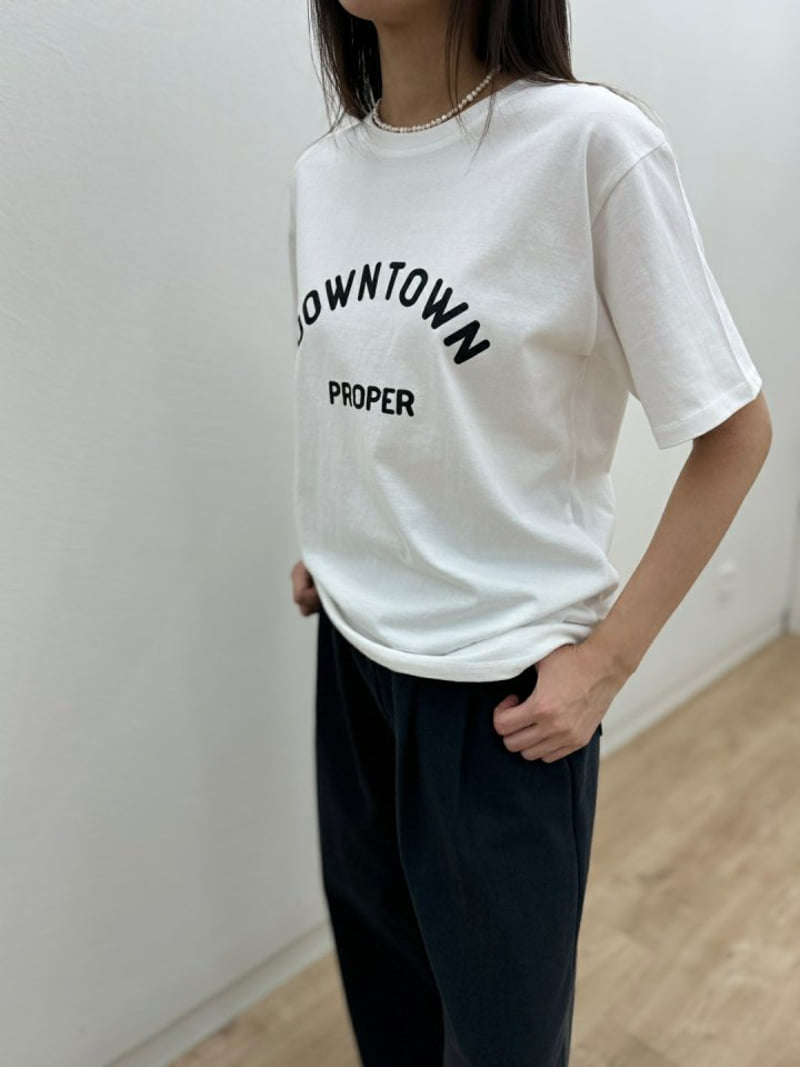 Most - Korean Women Fashion - #momslook - Downtown Tee - 9