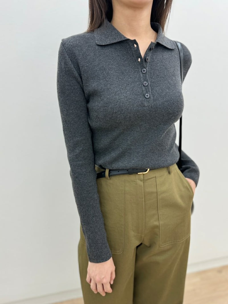 Most - Korean Women Fashion - #momslook - Alphi Collar Knit Top - 7