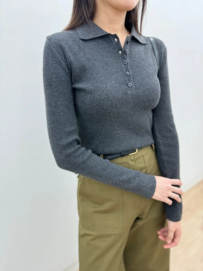 Most - Korean Women Fashion - #momslook - Alphi Collar Knit Top - 9