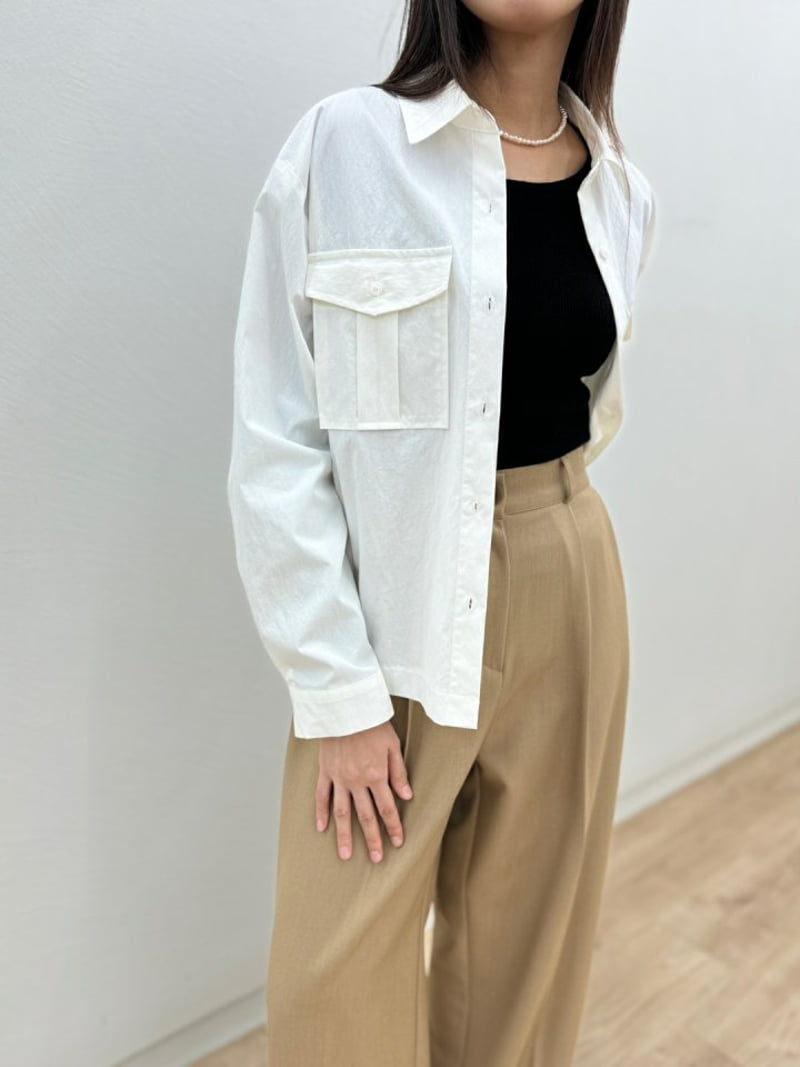 Most - Korean Women Fashion - #pursuepretty - Pocket Shirt - 8