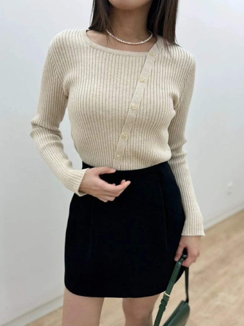 Most - Korean Women Fashion - #vintagekidsstyle - Reet Knit Top - 4