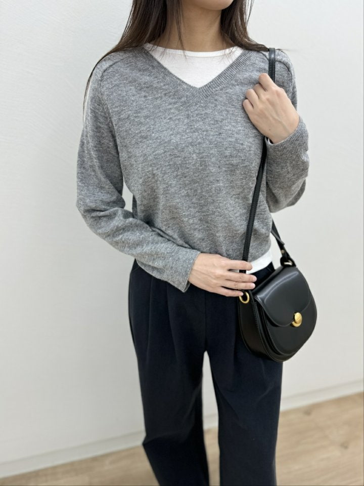 Most - Korean Women Fashion - #romanticstyle - Cash Sadle Knit Top