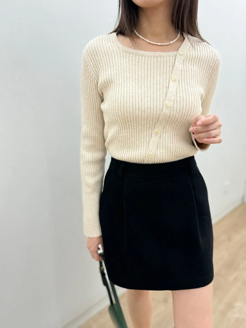 Most - Korean Women Fashion - #romanticstyle - Reet Knit Top - 6