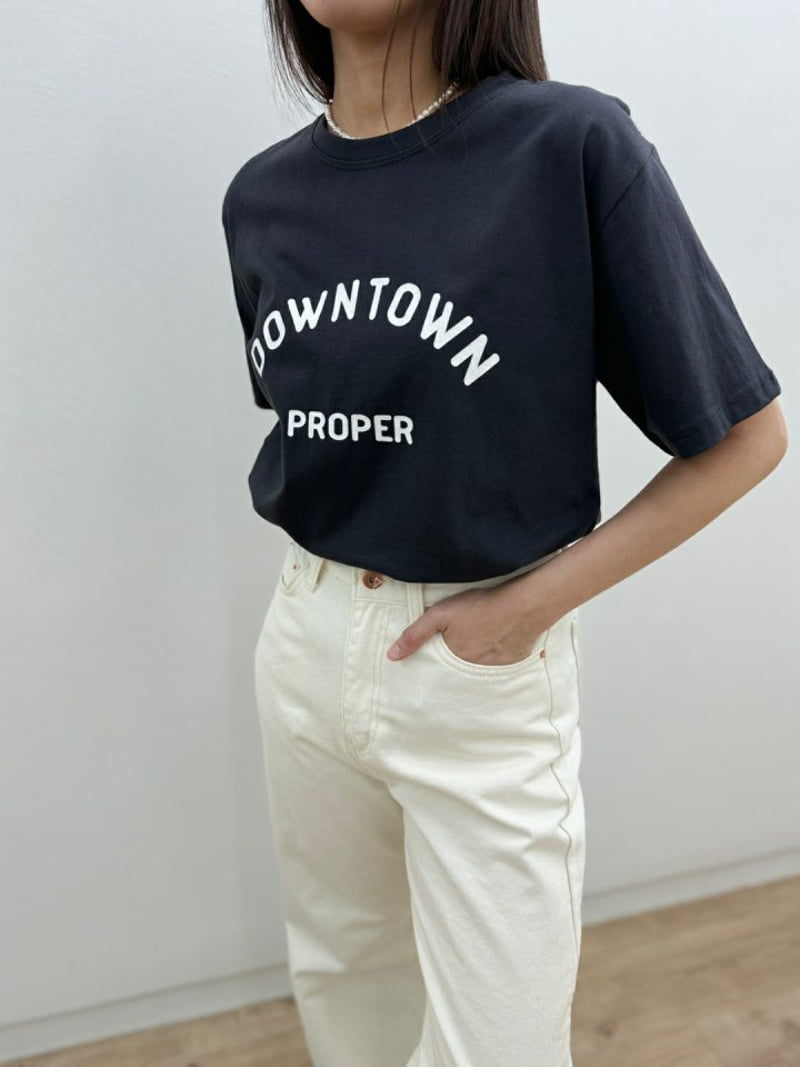 Most - Korean Women Fashion - #romanticstyle - Downtown Tee - 5