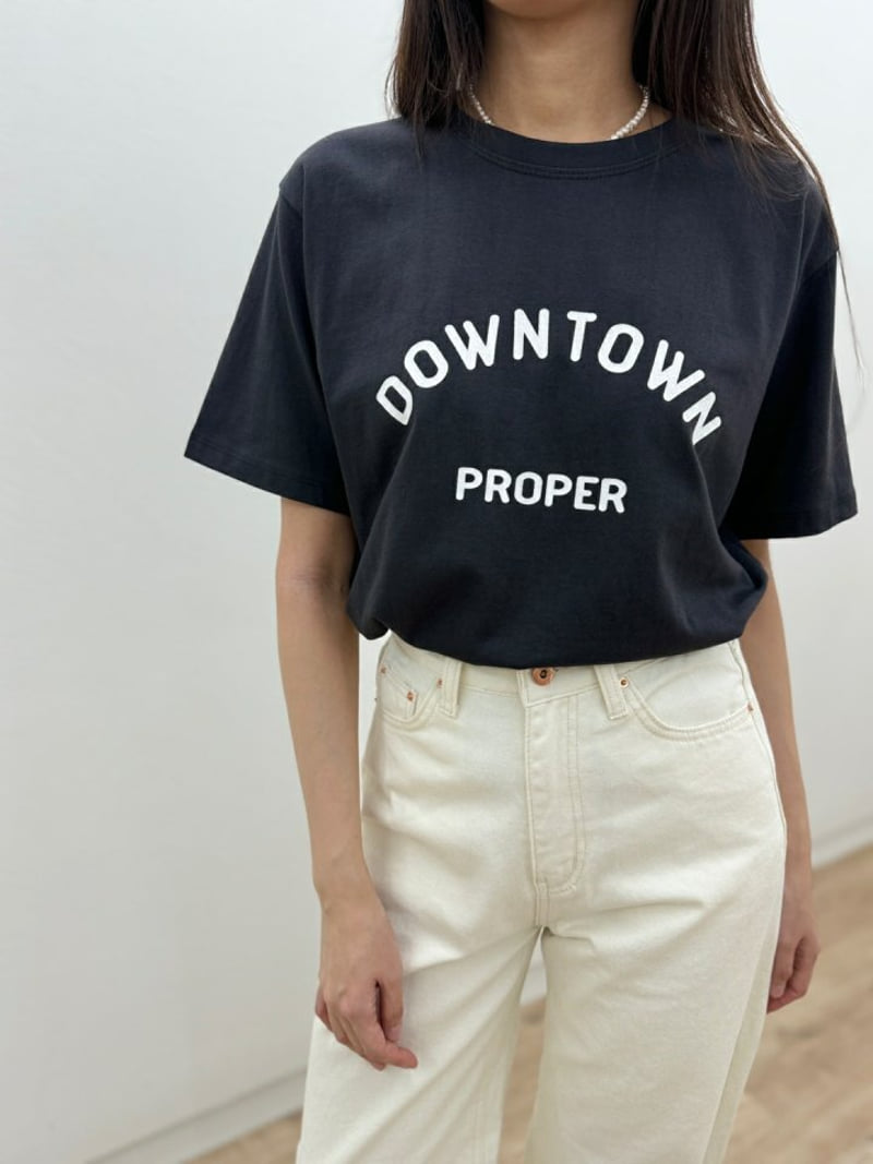 Most - Korean Women Fashion - #shopsmall - Downtown Tee - 6