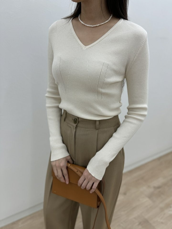 Most - Korean Women Fashion - #thatsdarling - Wale Rib Knit Top - 9