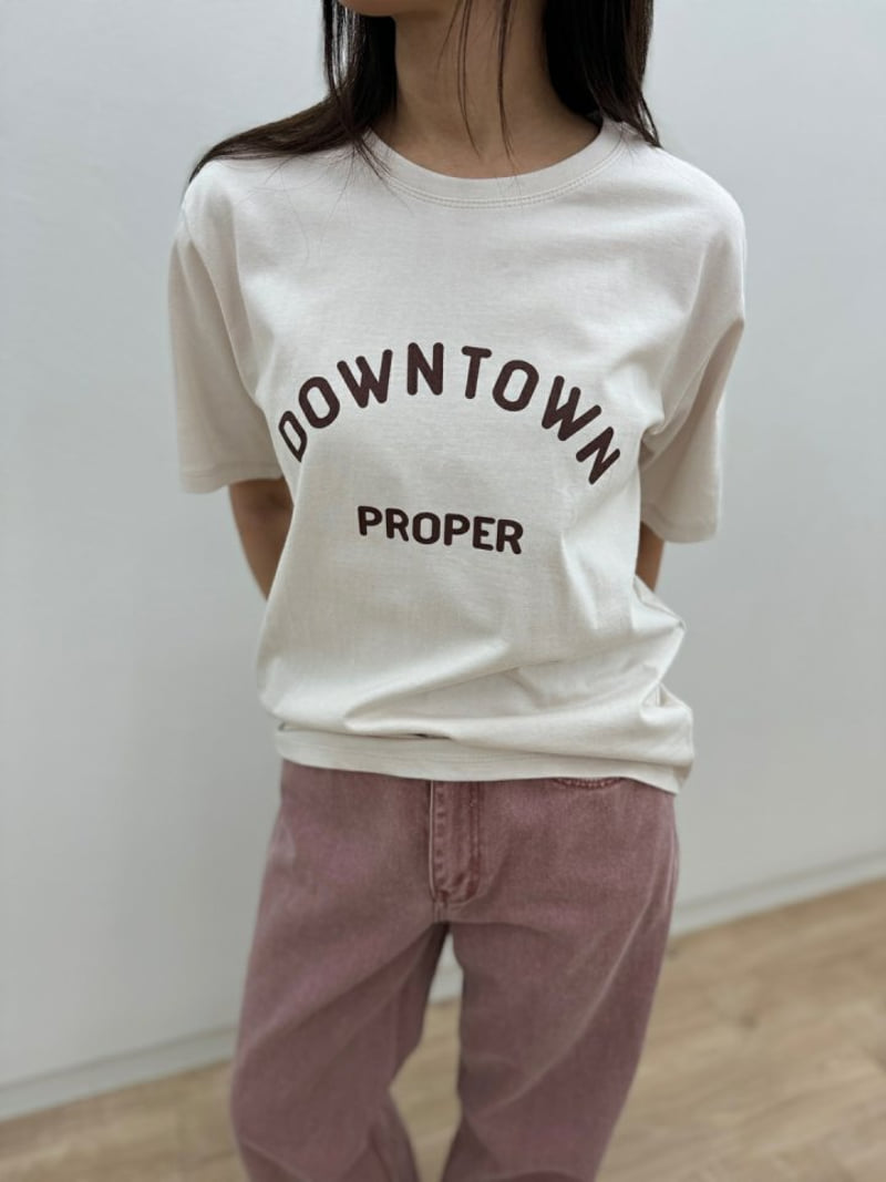 Most - Korean Women Fashion - #vintagekidsstyle - Downtown Tee - 2