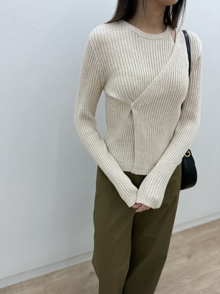 Most - Korean Women Fashion - #womensfashion - Wrap Rib Knit Top - 7