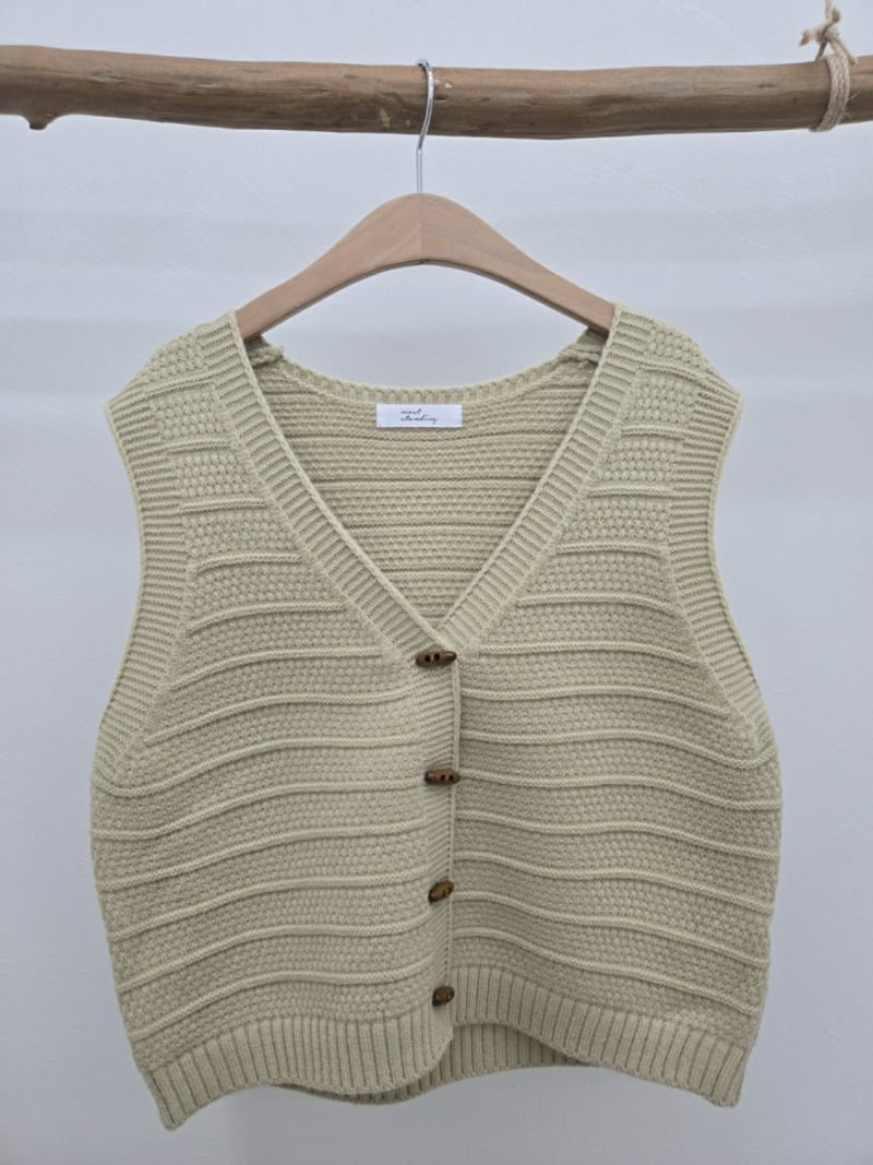 Most - Korean Women Fashion - #womensfashion - Wood Vest - 3