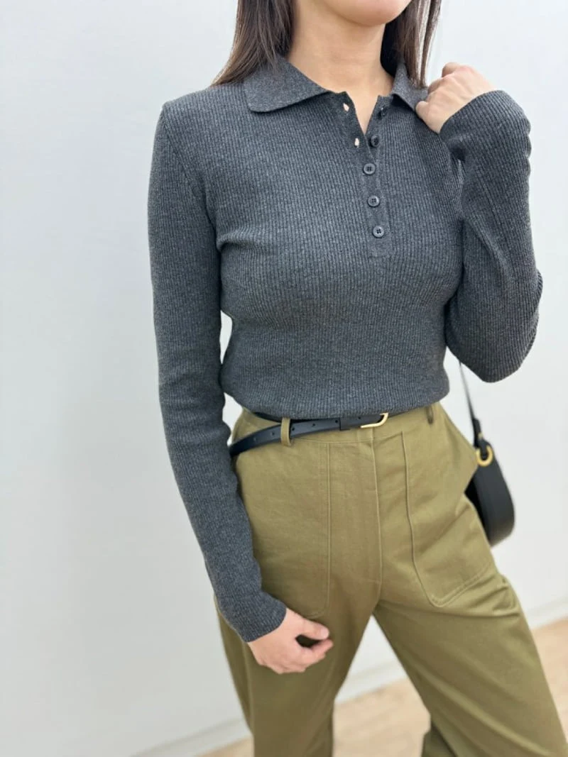 Most - Korean Women Fashion - #womensfashion - Alphi Collar Knit Top - 6