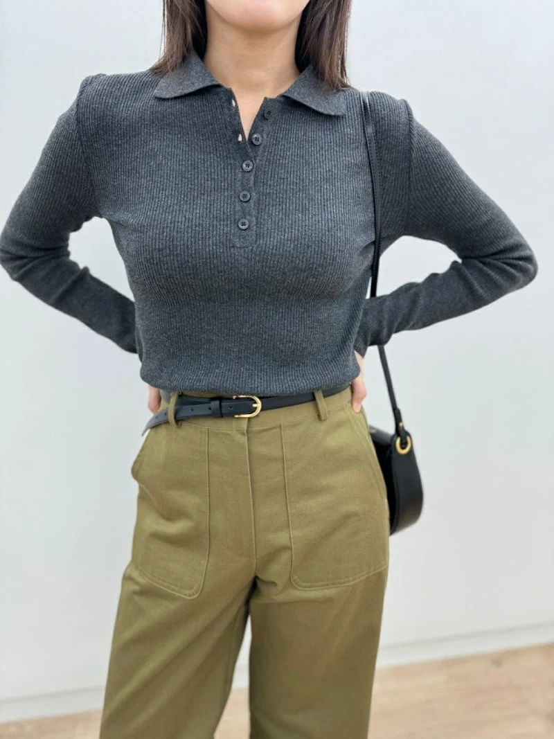 Most - Korean Women Fashion - #womensfashion - Alphi Collar Knit Top - 8