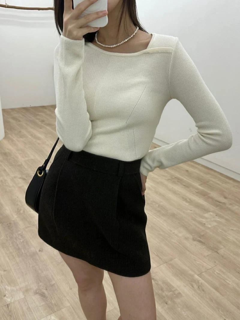 Most - Korean Women Fashion - #womensfashion - Cozy Rib Knit Top - 5