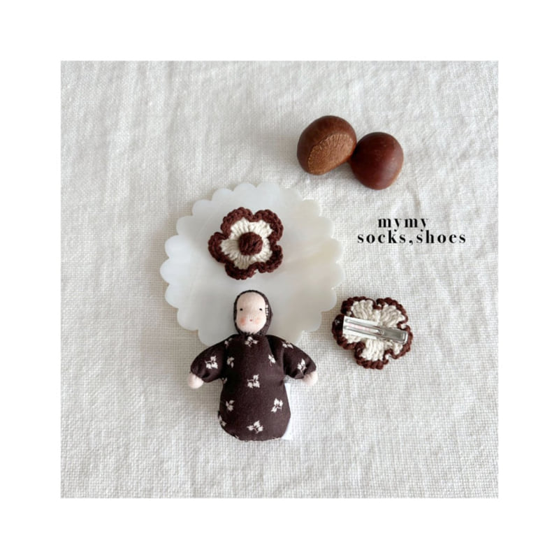 My Socks - Korean Children Fashion - #childrensboutique - Acorn Hairpin - 3