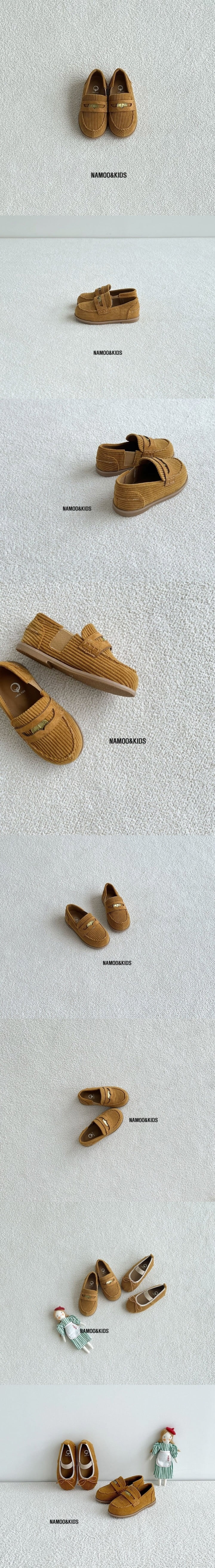 Namoo & Kids - Korean Children Fashion - #childrensboutique - Nut Corduroy Loafer