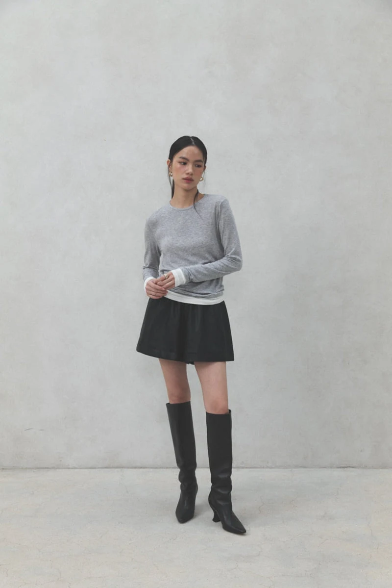 Neroli36 - Korean Women Fashion - #momslook - Wool Layered Tee