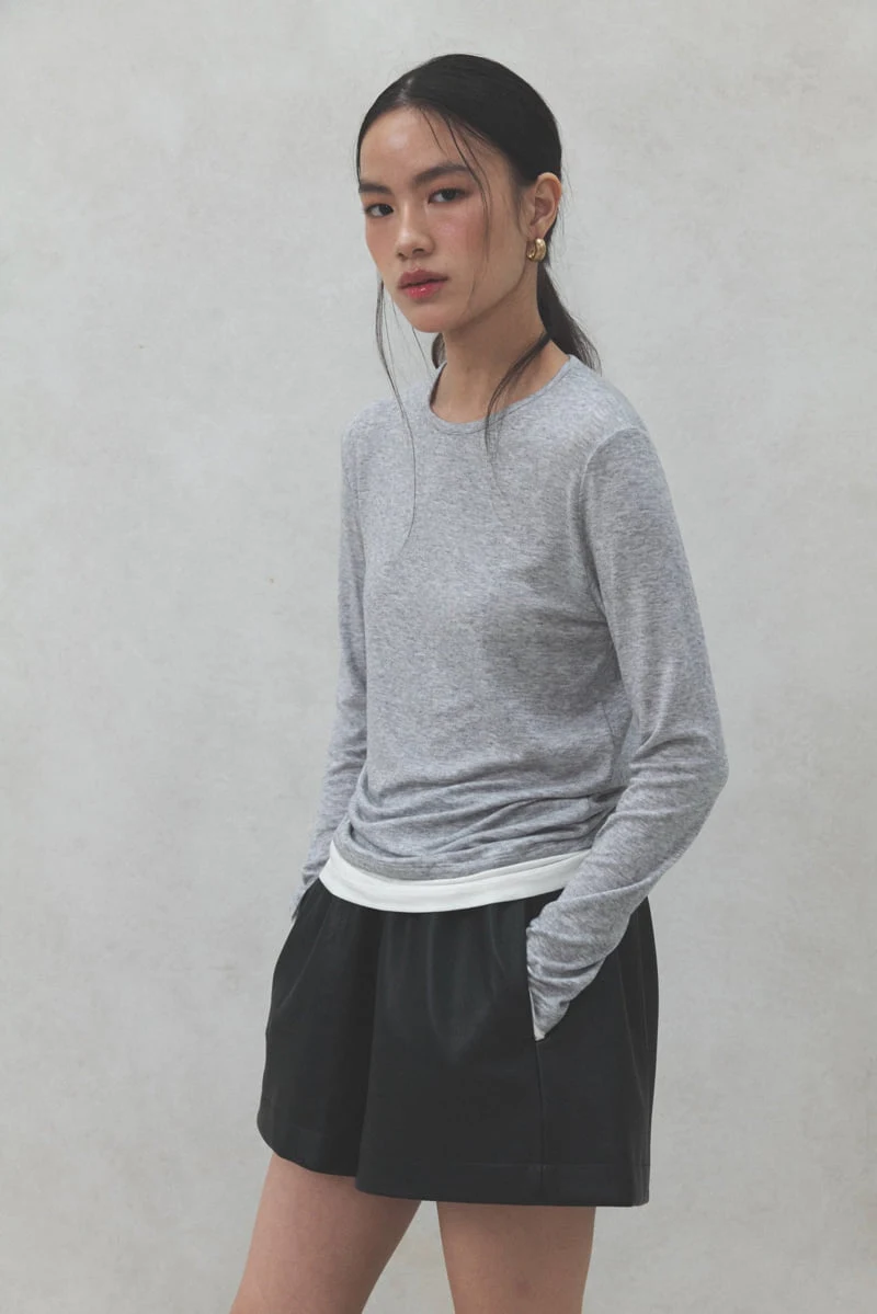 Neroli36 - Korean Women Fashion - #momslook - Wool Layered Tee - 3