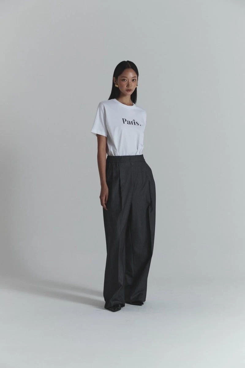 Neroli36 - Korean Women Fashion - #momslook - Stripe Miu Band Pants - 9