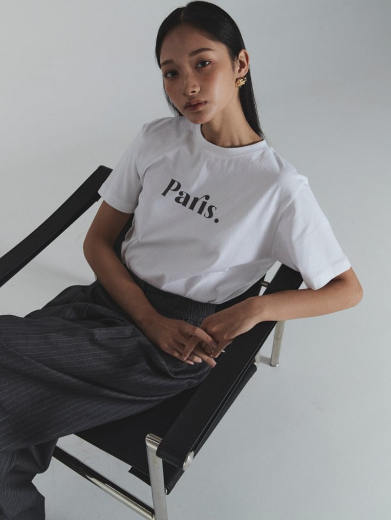 Neroli36 - Korean Women Fashion - #romanticstyle - Silket Paris Tee - 5