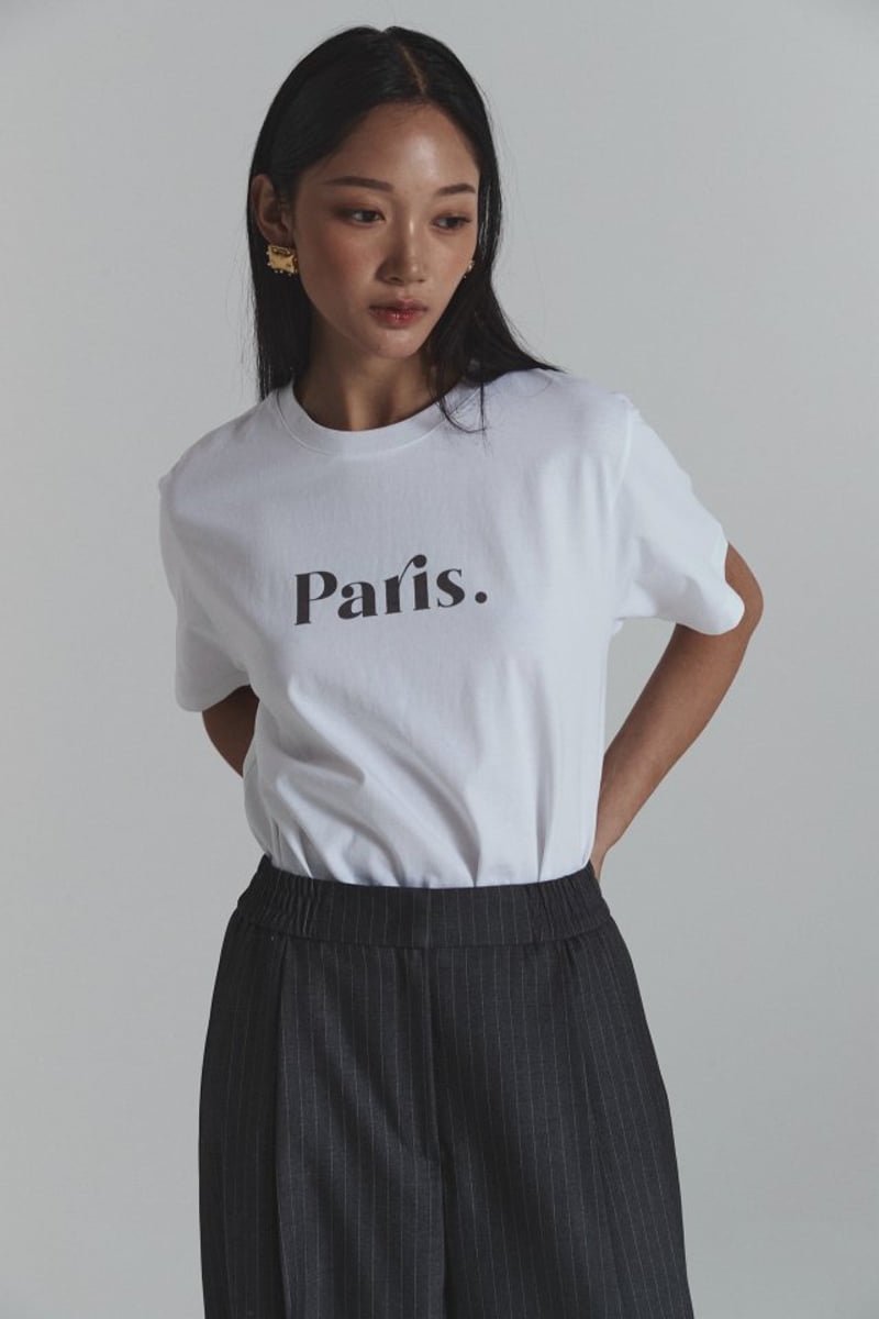 Neroli36 - Korean Women Fashion - #shopsmall - Silket Paris Tee - 6