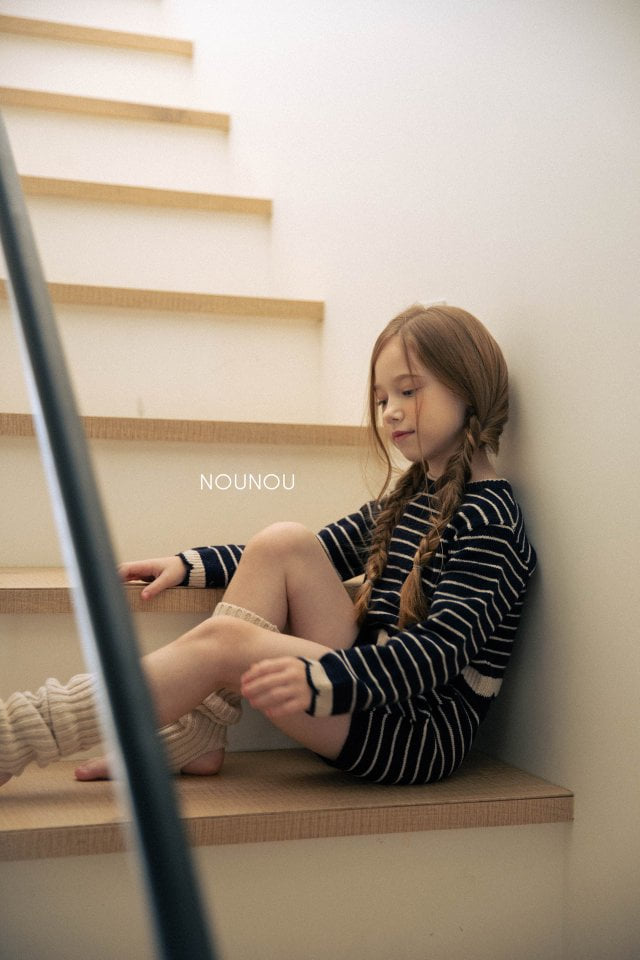 Nounou - Korean Children Fashion - #childofig - Stripe Set-up - 8