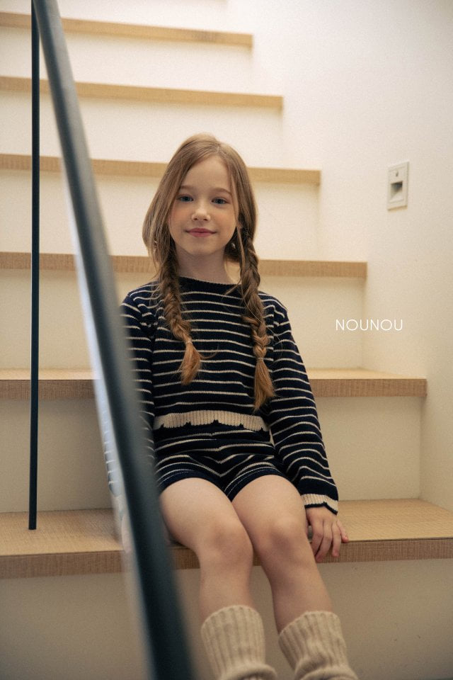 Nounou - Korean Children Fashion - #fashionkids - Stripe Set-up - 12