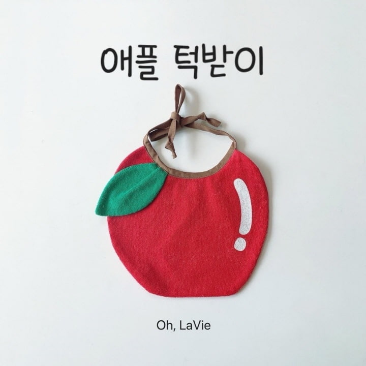 Oh lavie - Korean Baby Fashion - #babywear - Apple Bib