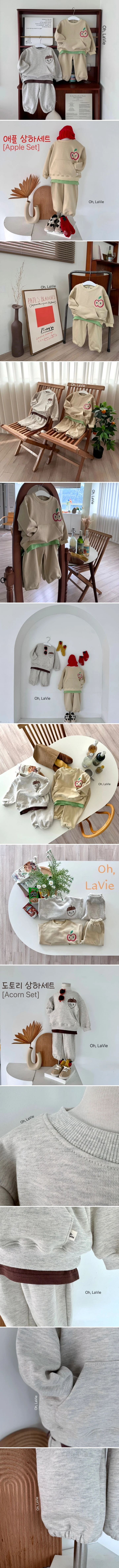 Oh lavie - Korean Children Fashion - #childofig - Apple Top Bottom Set