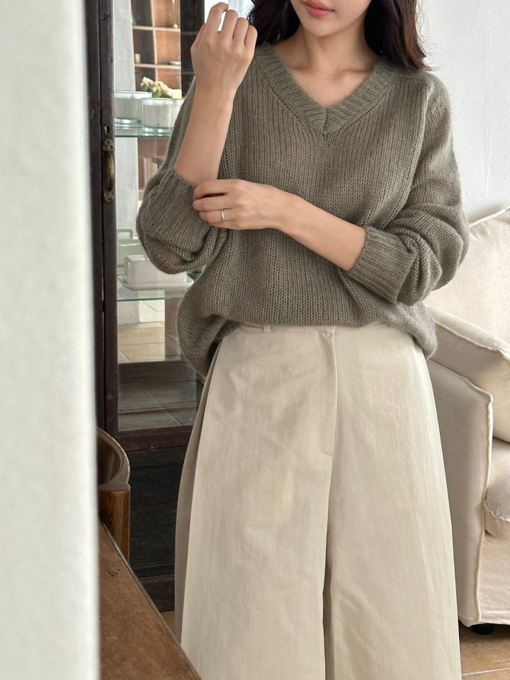 Ohao - Korean Women Fashion - #momslook - Hug Knit Pullover - 11