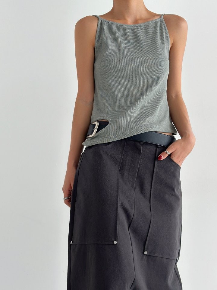 One the woman - Korean Women Fashion - #momslook - Silver Modern Skirt - 9