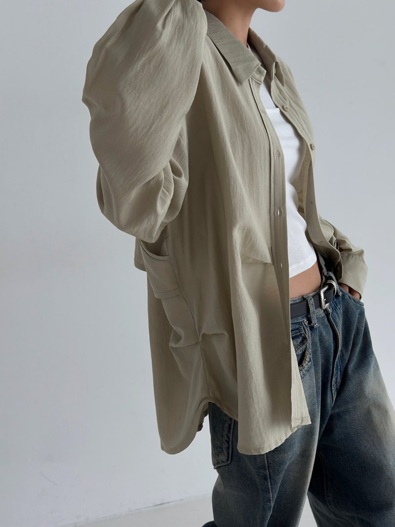 One the woman - Korean Women Fashion - #momslook - Elpin Pintuck Shirt - 3