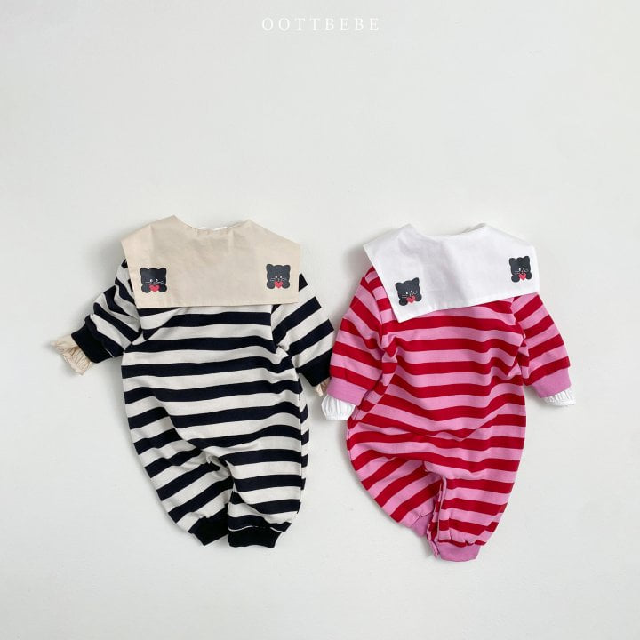 Oott Bebe - Korean Baby Fashion - #babyoutfit - Papillon Full Bodysuit - 9