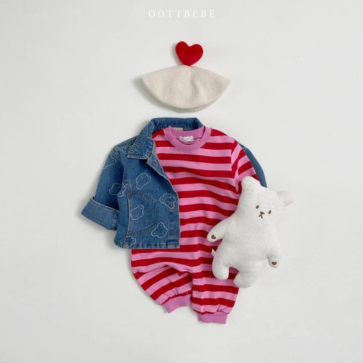 Oott Bebe - Korean Baby Fashion - #babywear - Papillon Full Bodysuit - 11