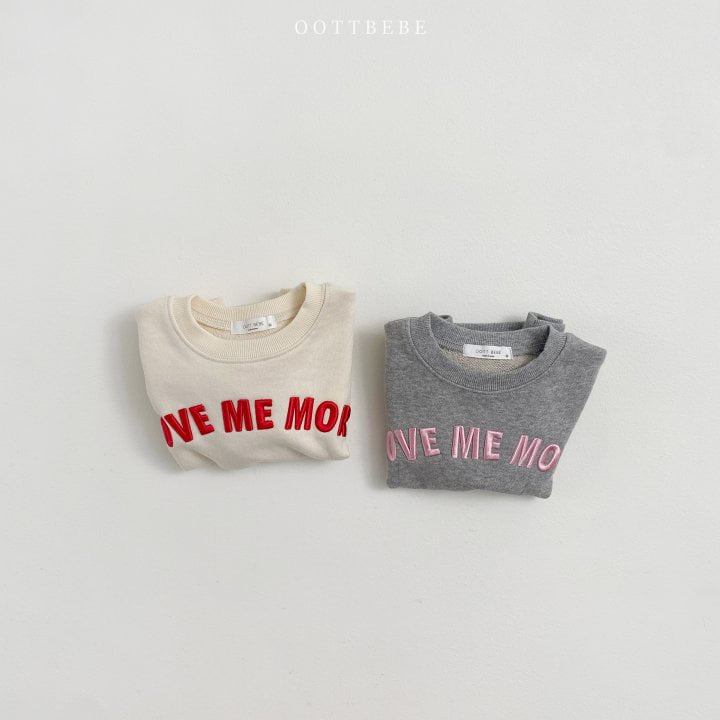 Oott Bebe - Korean Children Fashion - #childrensboutique - Love Me More Sweatshirts - 5