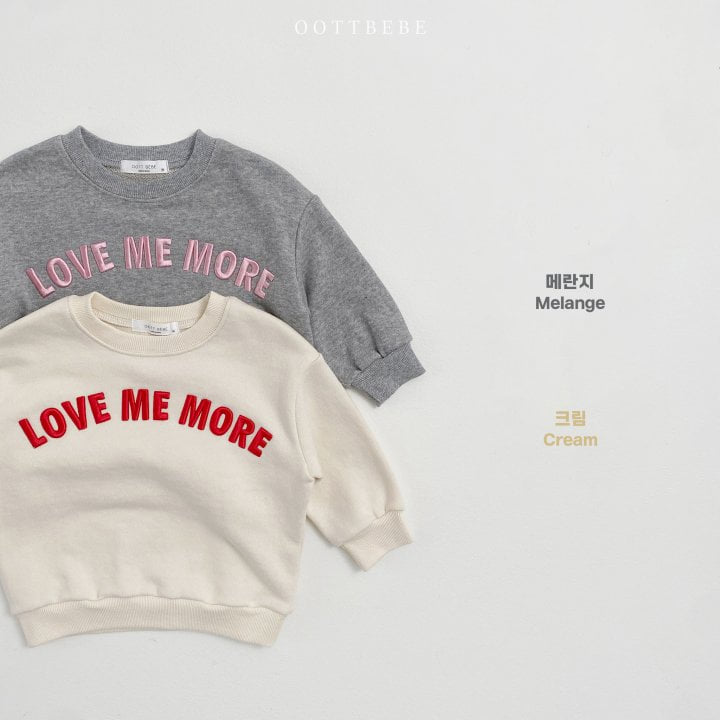 Oott Bebe - Korean Children Fashion - #kidsstore - Love Me More Sweatshirts - 10