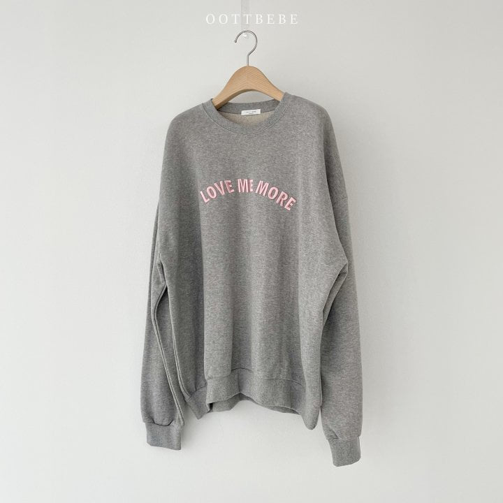 Oott Bebe - Korean Women Fashion - #thatsdarling - Adult Love Me More Sweatshirts - 4