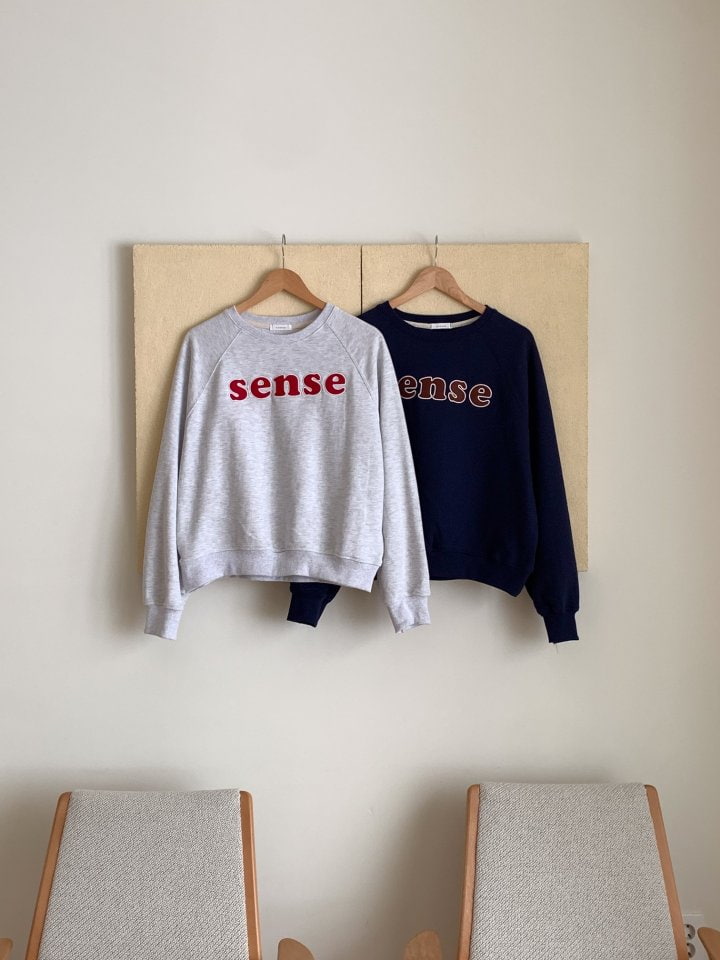 Osense - Korean Women Fashion - #momslook - Sense Embroidery Sweatshirts - 11