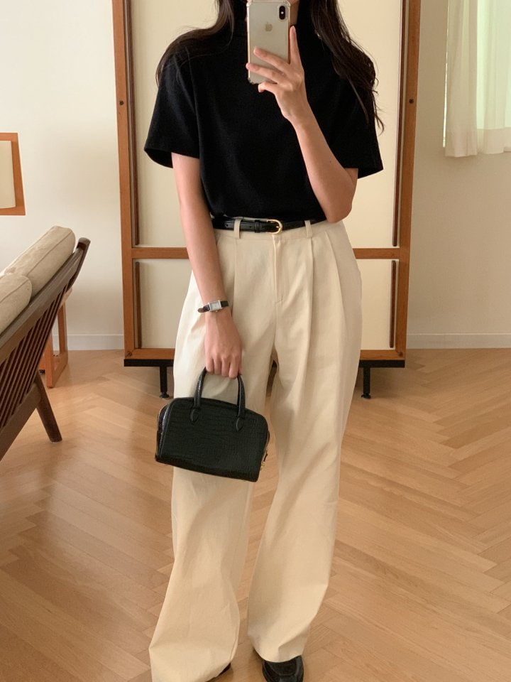 Osense - Korean Women Fashion - #momslook - Day Pocket Pants - 2